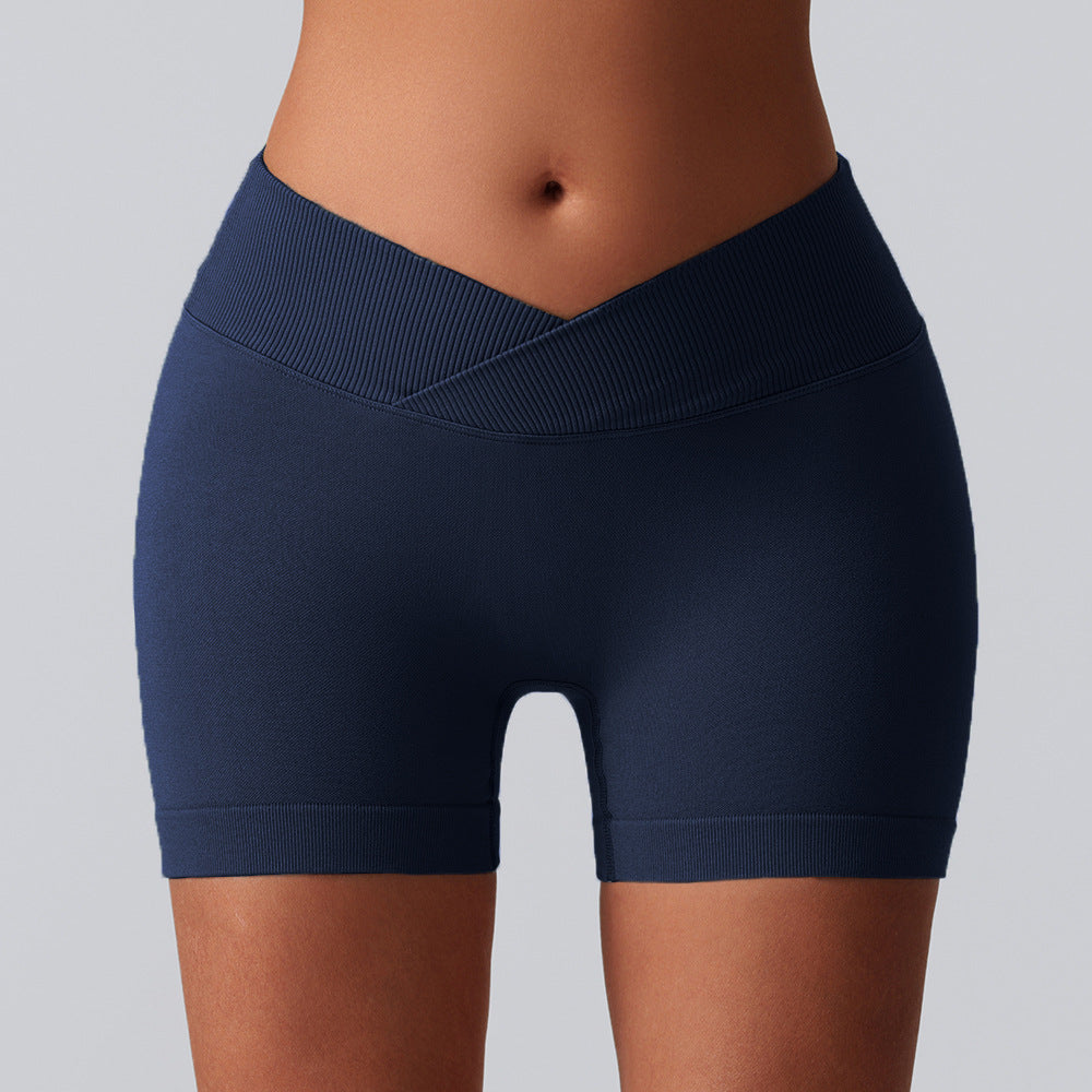 Seamless Breathable Running Shorts High Waisted Peach Lifting Yoga Pants with Three Inch Inseam for Comfort and Style