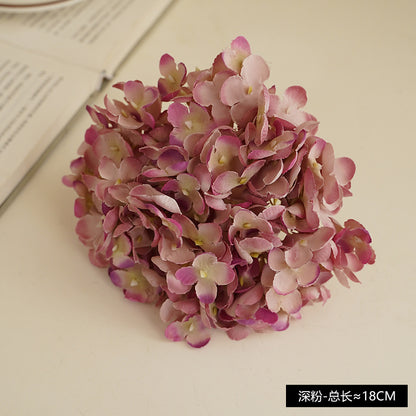 Realistic Hydrangea Flower Head - DIY Craft Supply for Wedding Decorations - 11 Branch Faux Floral Arrangement for Stunning Centerpieces