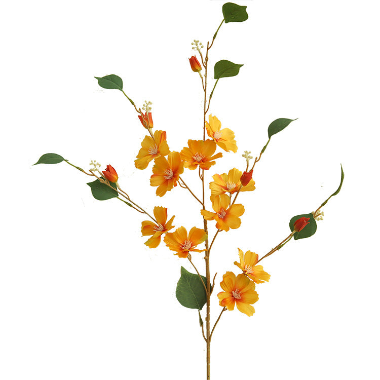 Single Stem Realistic Gansai Flower – Beautiful Artificial Floral Home Decoration for Rustic Elegance