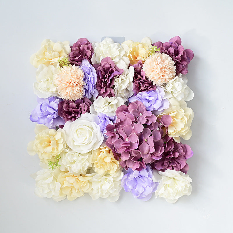 Stunning Artificial Floral Background Wall Decor with Pink Roses and Hydrangeas – Perfect for Wedding Arches and Celebrations