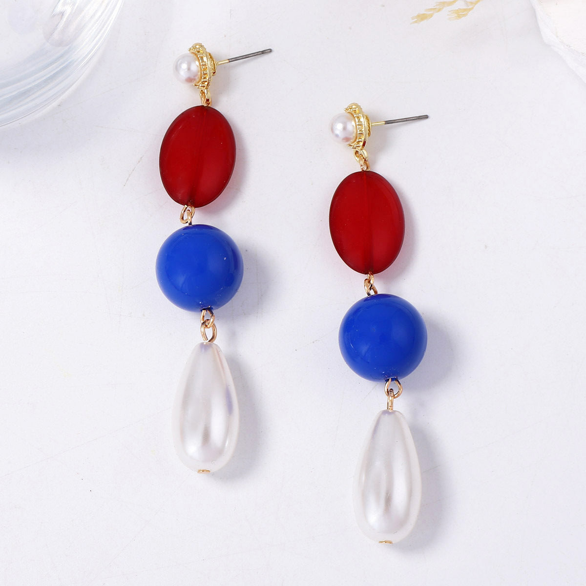 Elegant Baroque-Inspired Minimalist Pearl Bead Tassel Long Drop Earrings - Versatile Artistic Jewelry for Women