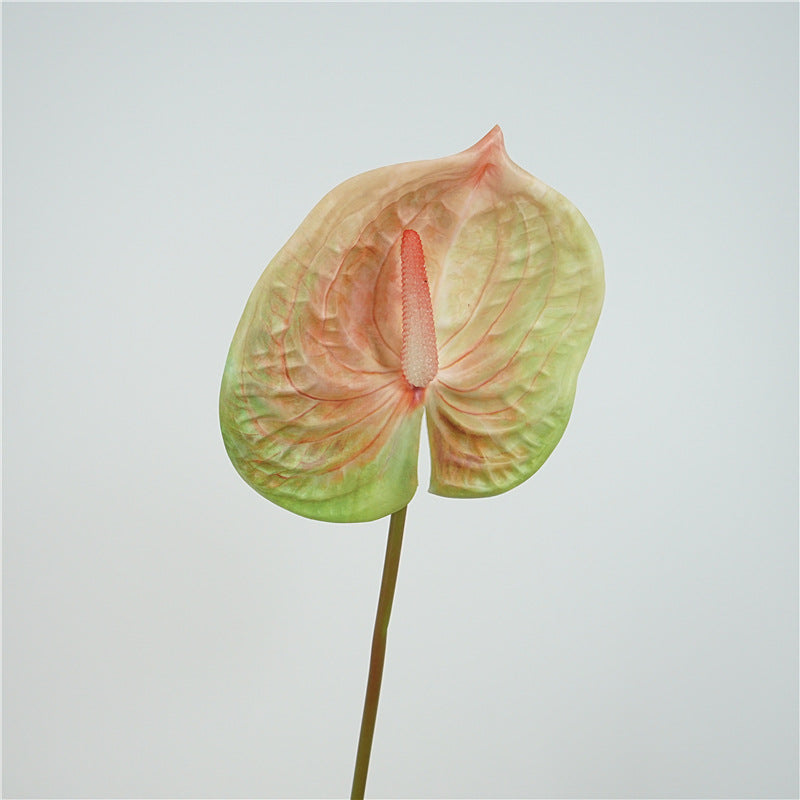 Vibrant Realistic Fake Red Anthuriums - Perfect for Home Décor, Wedding Decorations, Photography Props, and Desktop Display