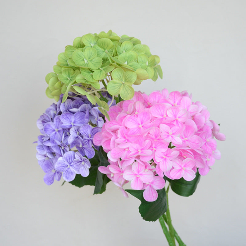 Realistic 72-Petal Hydrangea - Luxurious 3D-Printed Faux Floral Arrangement for Weddings and Home Decor - Long-Lasting Hydrating Effect