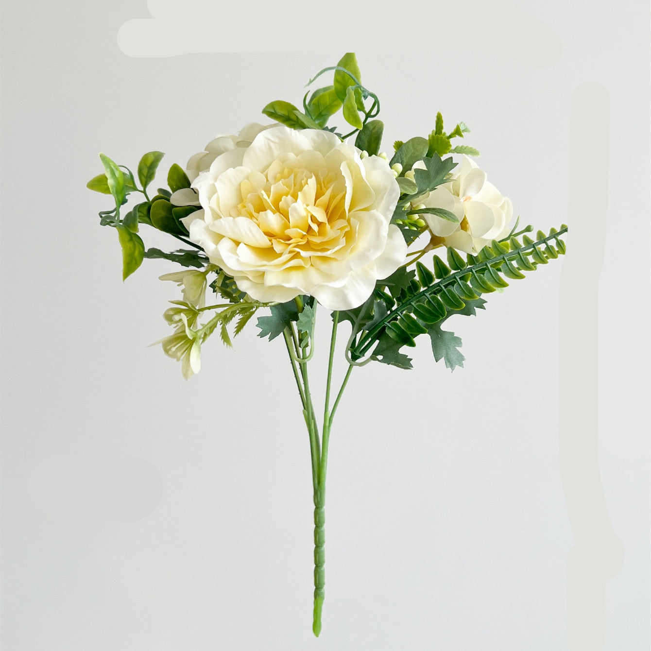 Stunning Peony and Hydrangea Faux Floral Arrangement for Weddings and Home Decor – Perfect for Soft Furnishing Design and Long-lasting Elegance