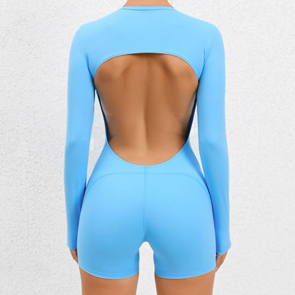 Cutout Back Bodysuit Yoga Outfit for Women Quick Dry Breathable Fitness Wear That Shapes and Lifts Your Curves