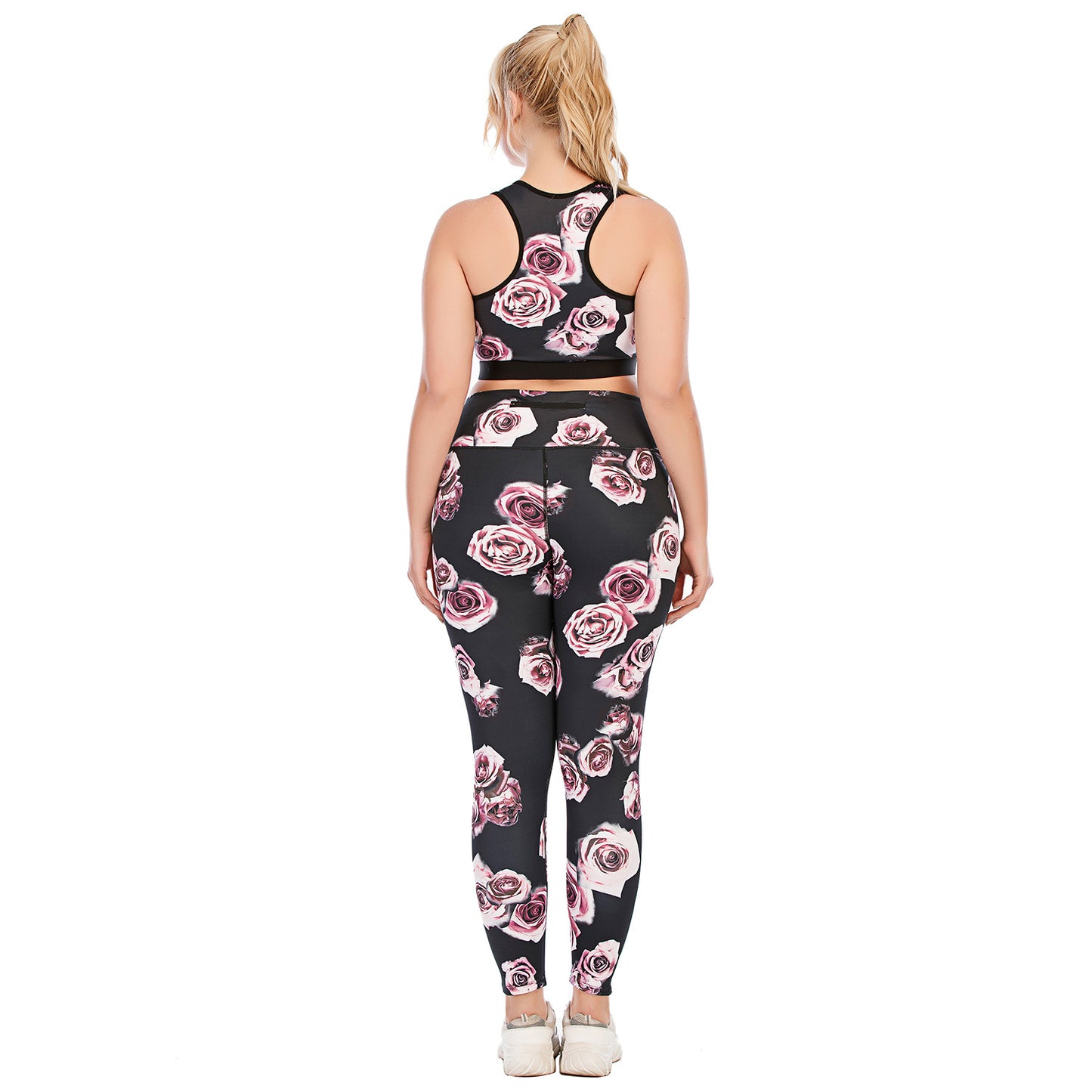 Plus Size Fitness Outfit Set Yoga Apparel with High Waisted Leggings and Supportive Sports Bra for Comfort and Performance Australia Activewear 12083 12084