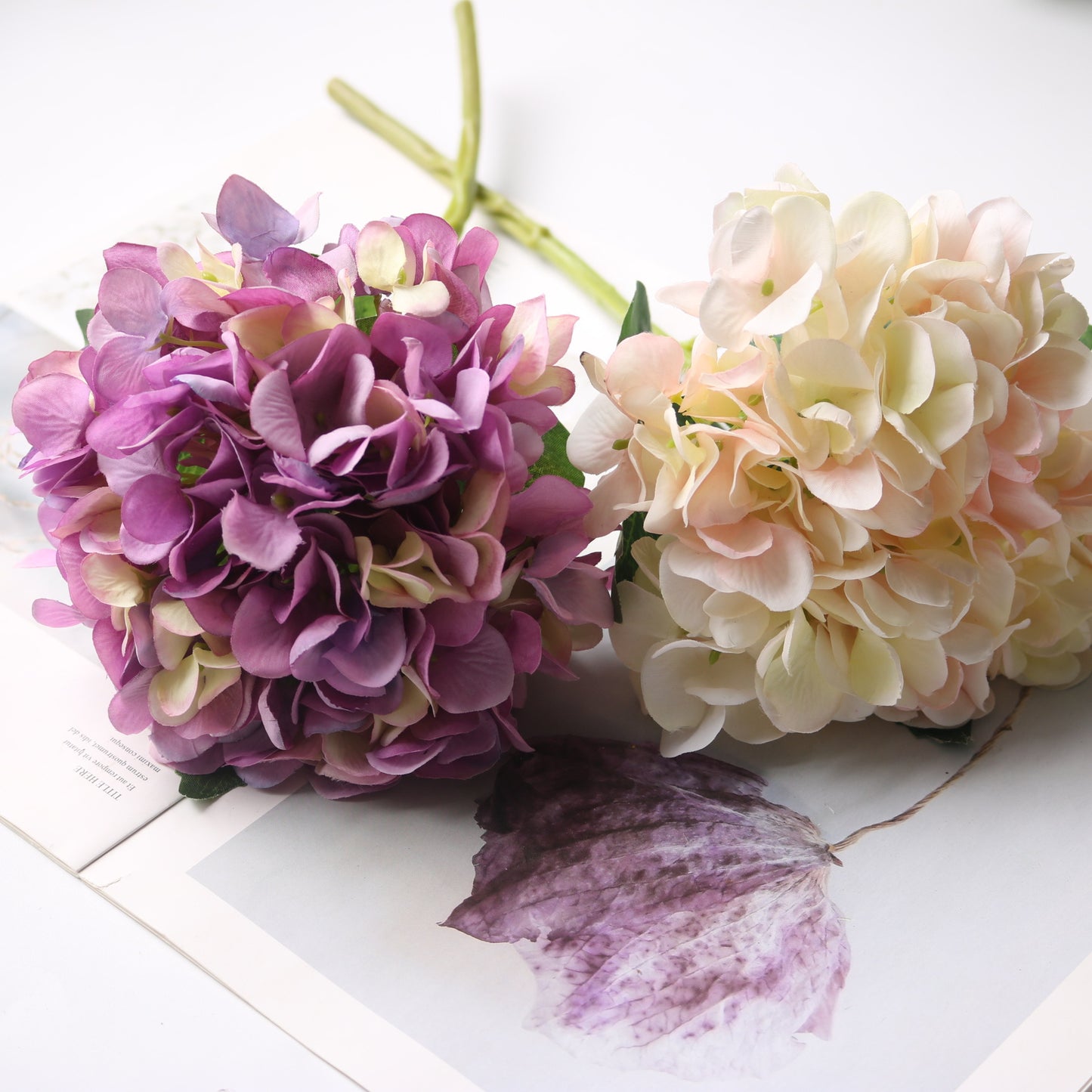 Elegant Korean-Style Artificial Hydrangea Bouquet - Stunning Floral Arrangement for Dining Table and Living Room Décor, Perfect for Home and Event Styling