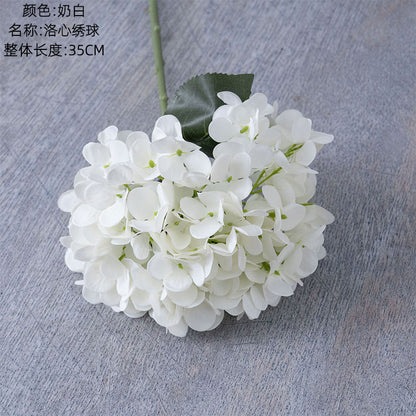 Realistic Hydrangea Macaron Floral Arrangement – Stunning Artificial Rose Plant Décor for Weddings & Events – INS Style - MW66773