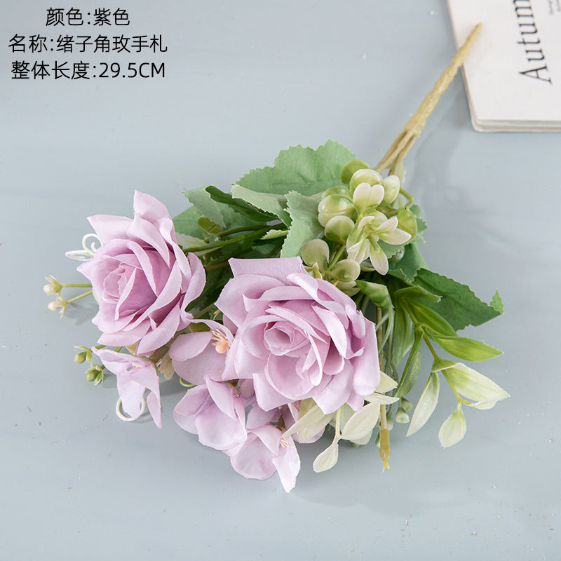 Elegant Faux Rose Bouquet with Realistic Floral Decor – Perfect for Home, Weddings, and Events | INSMW95002