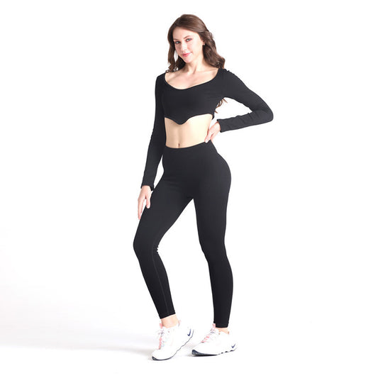 Seamless High Elastic Yoga Set for Women Breathable Comfortable Activewear for Summer Fitness