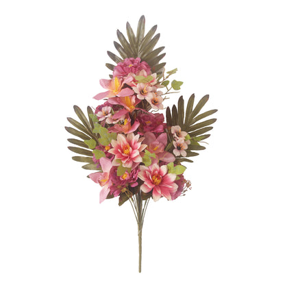 18-Prong Cattelan Style Elegant Faux Peony and Paeonia Floral Arrangement - Exquisite European Design for Home Decor