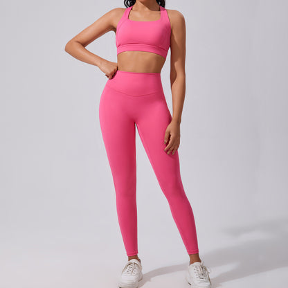 Women's High Performance Athletic Wear Set Flexible Breathable Sports Outfits for Running and Yoga with Cloud Like Comfort