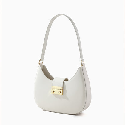 Chic Genuine Leather Women's Shoulder Bag for Fall and Winter High End Commuter Dumpling Bag Unique Handheld Design for Everyday Use