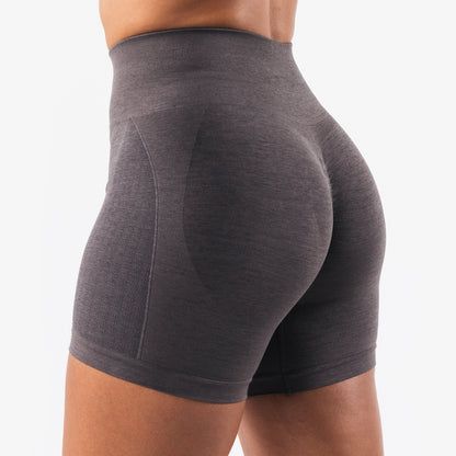 Seamless Cationic Yoga Shorts for Women Quick Dry Lifting Peach Print Workout Leggings for Comfort and Style