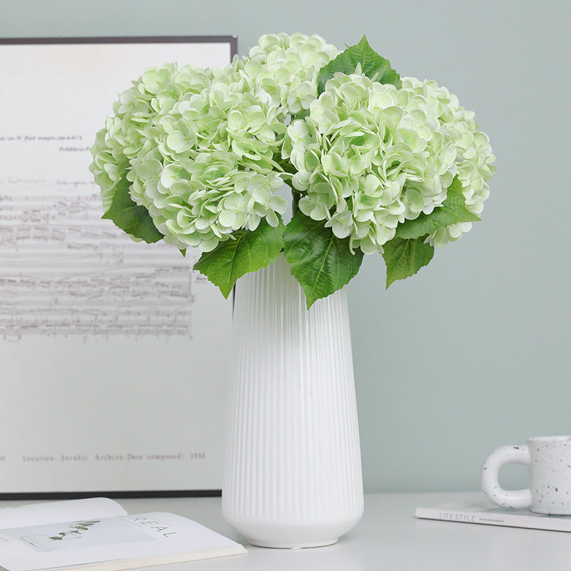 Realistic Hydrangea Bouquet - Elegant Faux Silk Flowers for Home Décor, Hotel Decoration, and Stylish Table Centerpieces