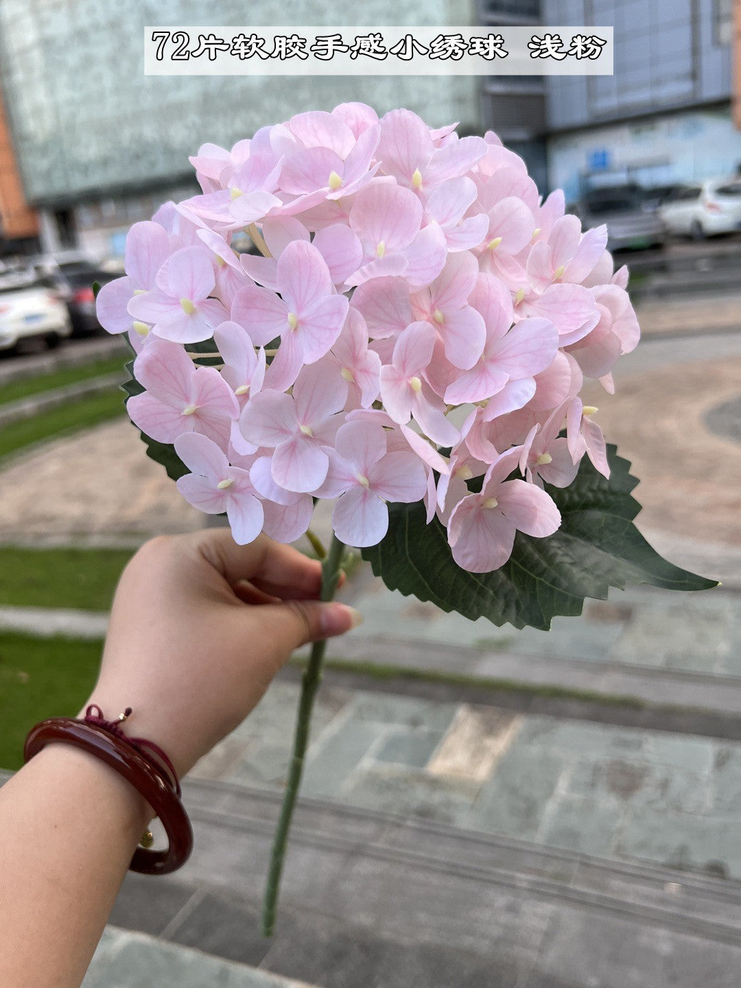 Touch Moisturizing Hydrangea - 72 Soft Rubber Hydrangea Blooms for Elegant Weddings and Stunning Home Decor