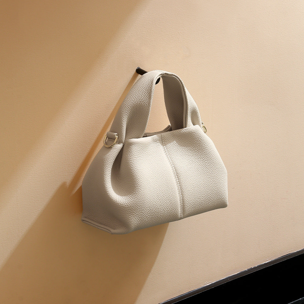 Elevate Your Style with Our Chic Genuine Leather Women's Crossbody Bag Uniquely Designed Minimalist Luxury Cloud Bag for Effortless Fashion Versatility