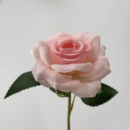 Realistic Single Stem Diamond Rose - Artificial Flower for Home Decor, Wedding Props, and Photography Arrangements