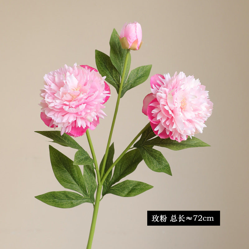 High-Quality Realistic Peony Flower Stem - Perfect Home Decor Photography Prop and Elegant Floral Arrangement Accent for Stylish Interior Design