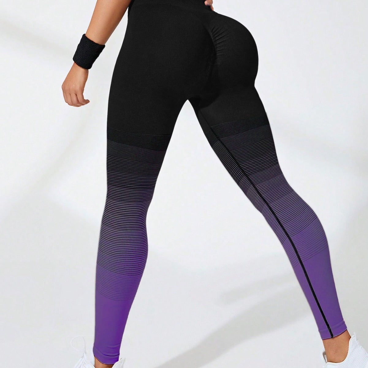 High Waist Seamless Butt Lifting Ombr Yoga Leggings for Running Gym Workouts and Everyday Fitness