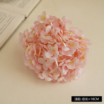 Realistic Hydrangea Flower Head - DIY Craft Supply for Wedding Decorations - 11 Branch Faux Floral Arrangement for Stunning Centerpieces