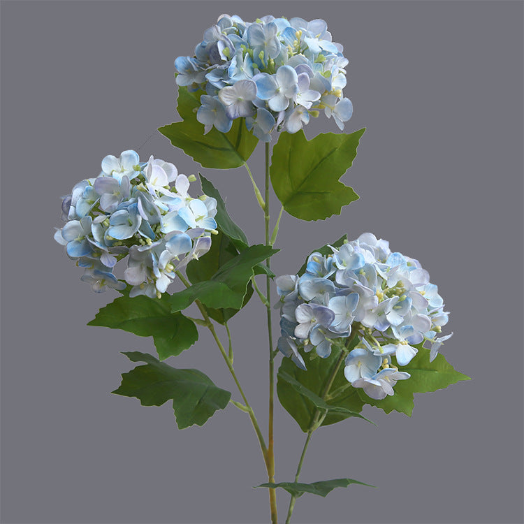 Lifelike Hydrangea Faux Flowers – Triple-Head Design for Fresh Home Décor, Hotel Arrangements, and Stunning Photography Props