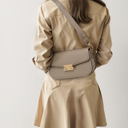 Elegant Korean Style Women's Envelope Bag Commute Crossbody Casual Handbag Unique Genuine Leather Fashion Accessory