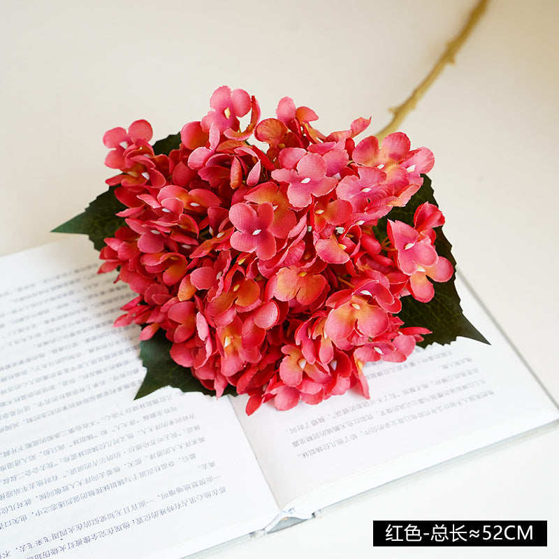 Elegant European Style Faux Flower Bouquet with 11 Branches of Hydrangeas - Perfect for Weddings, Home Decor, and Special Occasions