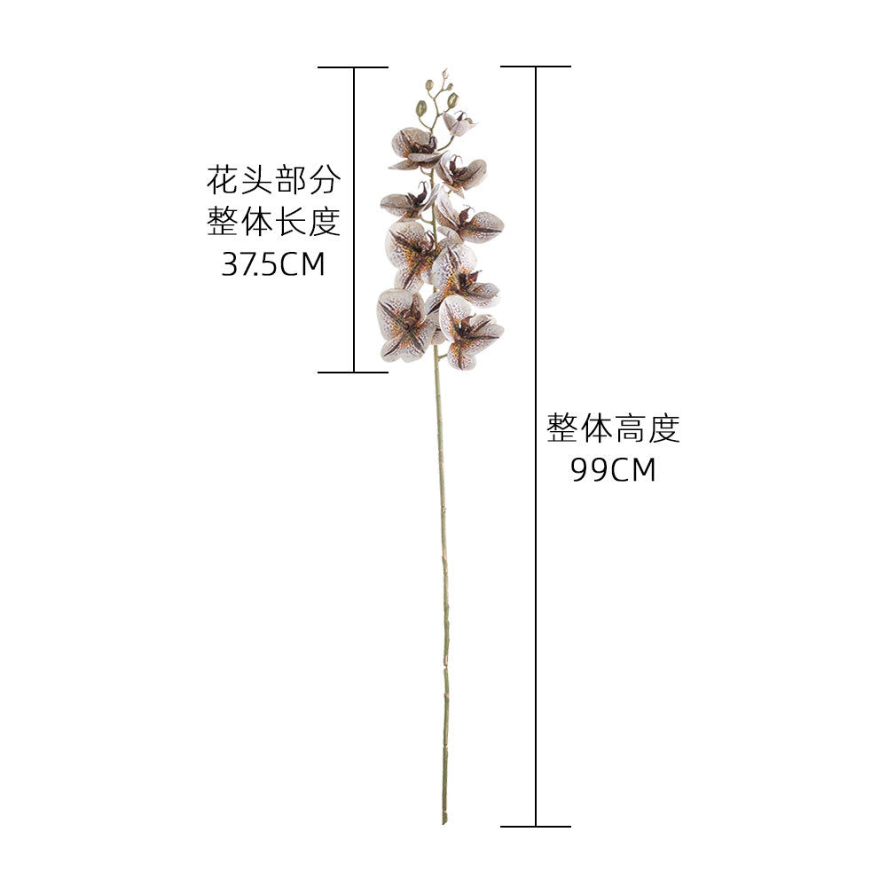 Stunning Artificial Nine-Headed Butterfly Orchid - INS Style Home Decor & Wedding Decoration - Realistic Faux Flowers CL09003 for Lasting Beauty and Elegance