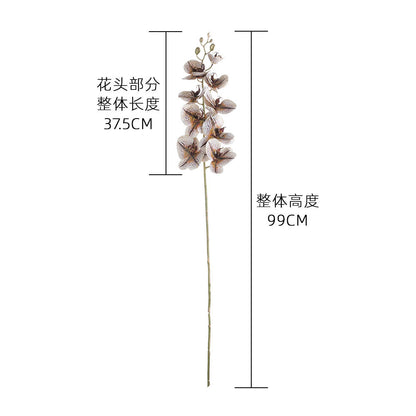 Stunning Artificial Nine-Headed Butterfly Orchid - INS Style Home Decor & Wedding Decoration - Realistic Faux Flowers CL09003 for Lasting Beauty and Elegance