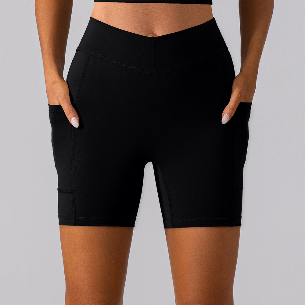 High Waisted Butt Lifting Fitness Shorts with No Show Stitching Double Sided Soft Yoga Shorts for Women for Workout and Everyday Comfort