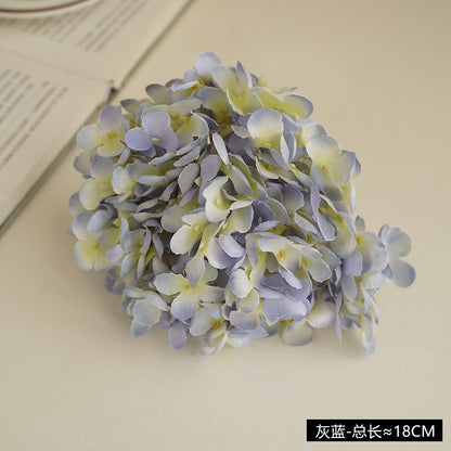 Realistic Hydrangea Flower Head - DIY Craft Supply for Wedding Decorations - 11 Branch Faux Floral Arrangement for Stunning Centerpieces