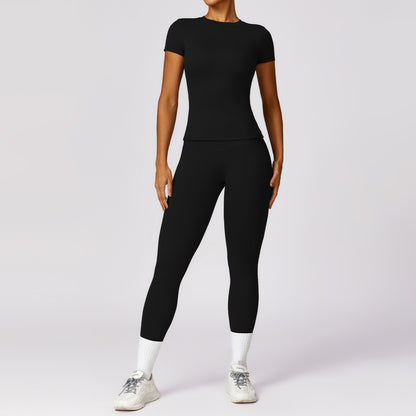 High Performance Women's Zip Up Long Sleeve Quick Dry Yoga Set for Spring Ideal for Intense Running and Fitness Workouts Style 8455