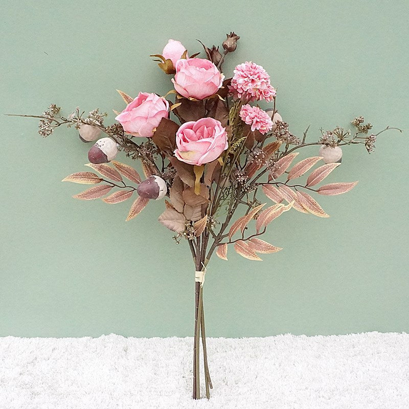 Stunning Austin Oak Blossom Bouquet - Realistic Faux Flowers for Home Decor, Weddings, and Event Styling