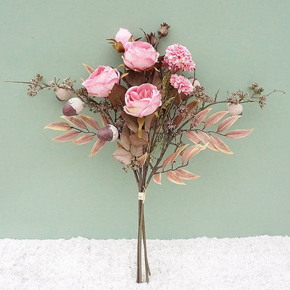 Stunning Austin Oak Blossom Bouquet - Realistic Faux Flowers for Home Decor, Weddings, and Event Styling