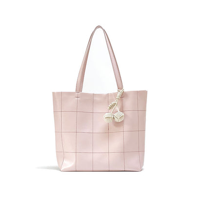 Large Capacity Oil Wax Cowhide Tote Bag for Women and Versatile Shoulder Bag for Commuting and Mothers