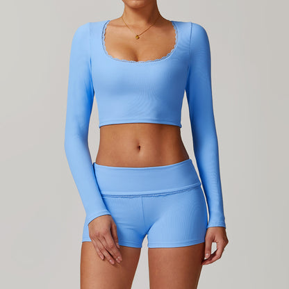 Elevate Your Workout with Our Women's Ribbed High Waisted Yoga Set Sculpting Lifting Activewear Ensemble for Comfort and Style 8828