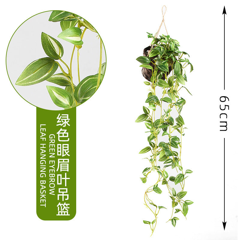 Lifelike Green Ivy Vine – Faux Climbing Plant Decor for Walls, Perfect for Home and Office with Easy Installation