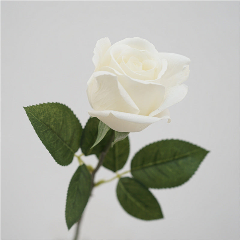 Realistic Touch Hydrating Faux Single Rose - Perfect for Home Decor, Weddings, and Bridal Bouquets - Stunning Kate Rose for Lasting Beauty