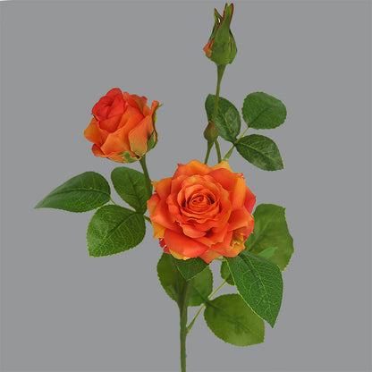 Luxurious Touch - Moisturizing Faux Rose Flower Arrangement for Elegant Living Room and Dining Table Décor, Featuring Three-Tiered Realistic Roses