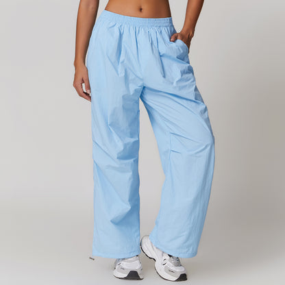 Lightweight and Breathable Women's Jogger Pants with Drawstring Cuffs for Running and Fitness Style 8877