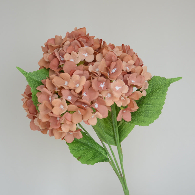 Stunning 5-Head Hydrangea Artificial Silk Flowers - Perfect for Wedding Decorations, Home Decor, and Event Centerpieces