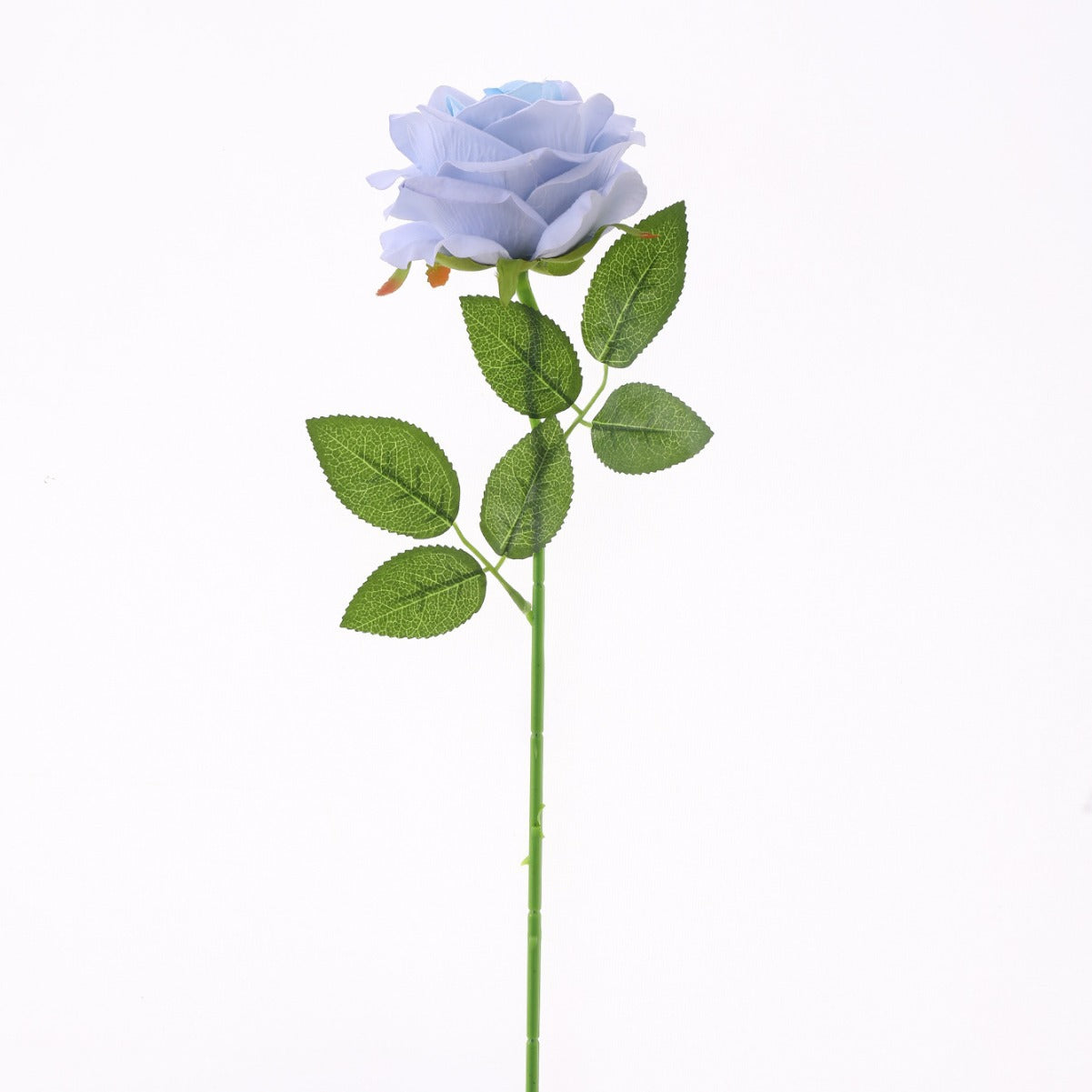 Realistic Ice Blue Rose Silk Flowers - Elegant Faux Floral Arrangement for Living Room Décor, Wedding Celebrations, and High-Quality Photography Props