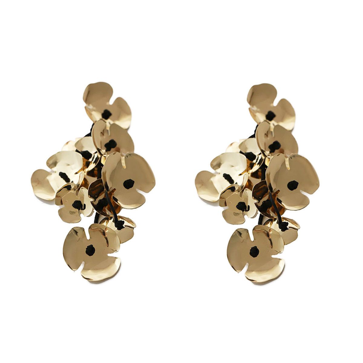 Chic and Creative Knotted Flower Design Statement Earrings - Versatile Fashionable Accessories for Women