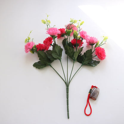 Realistic Mini Carnation Silk Flowers – Perfect for Home Decor, Weddings, and Garden Decorations