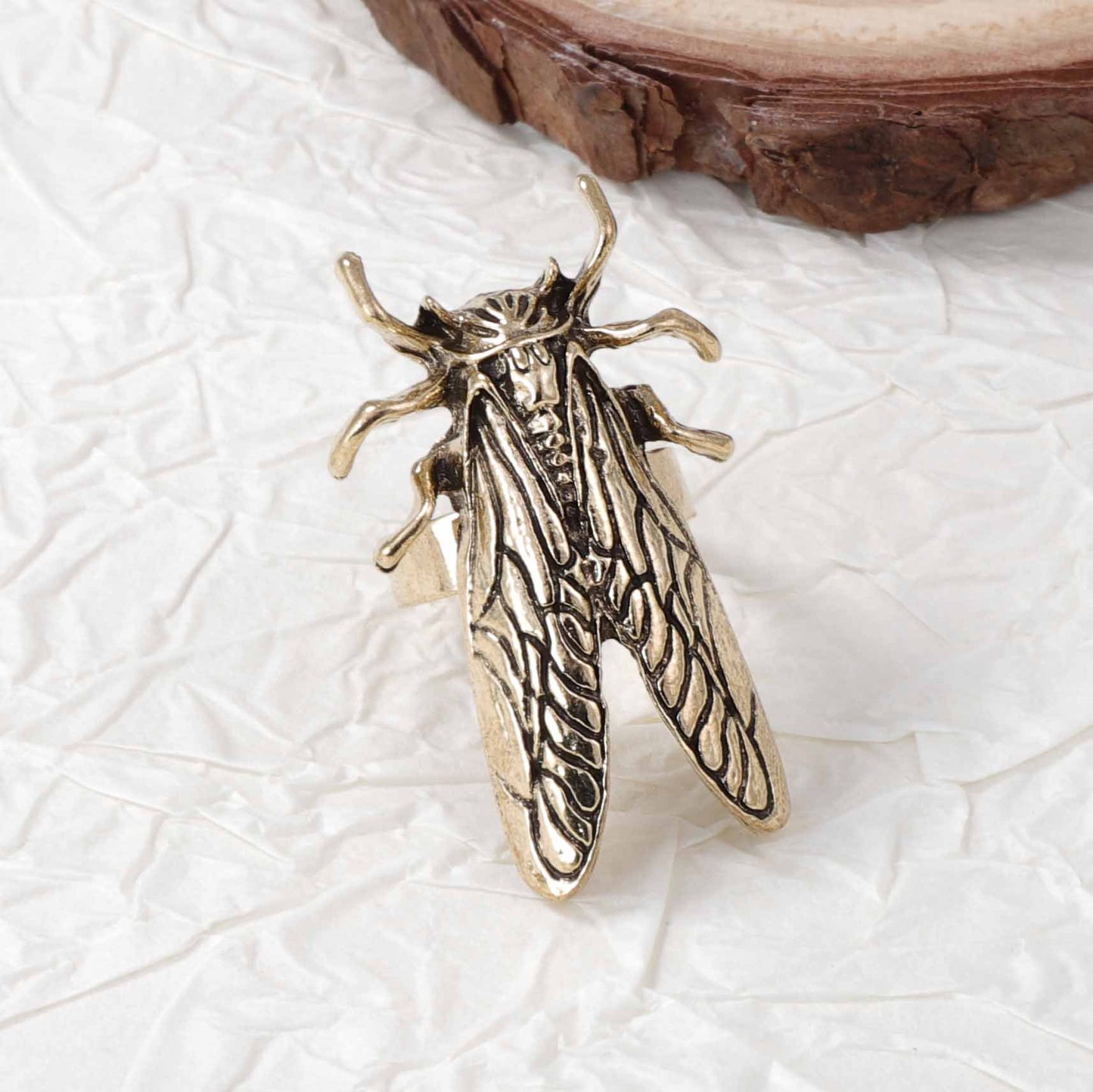 Stylish Vintage-Inspired Alloy Insect Adjustable Ring – Unique and Versatile Accessory for Everyday Wear