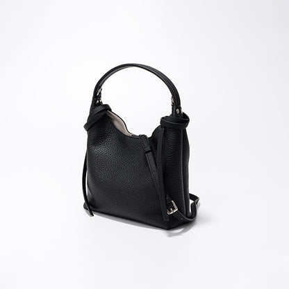 Chic Korean Inspired Color Block Lunch Bag Versatile Crossbody Tote for Commuting Leather Handbag for Women