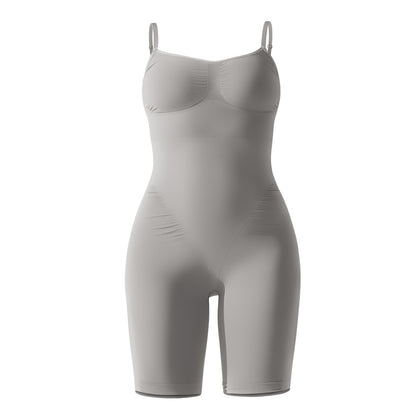 High Stretch Seamless Yoga Bodysuit with Adjustable Straps for Support and Lift Sculpting Shaping Bodywear that Tones and Enhances Your Curves