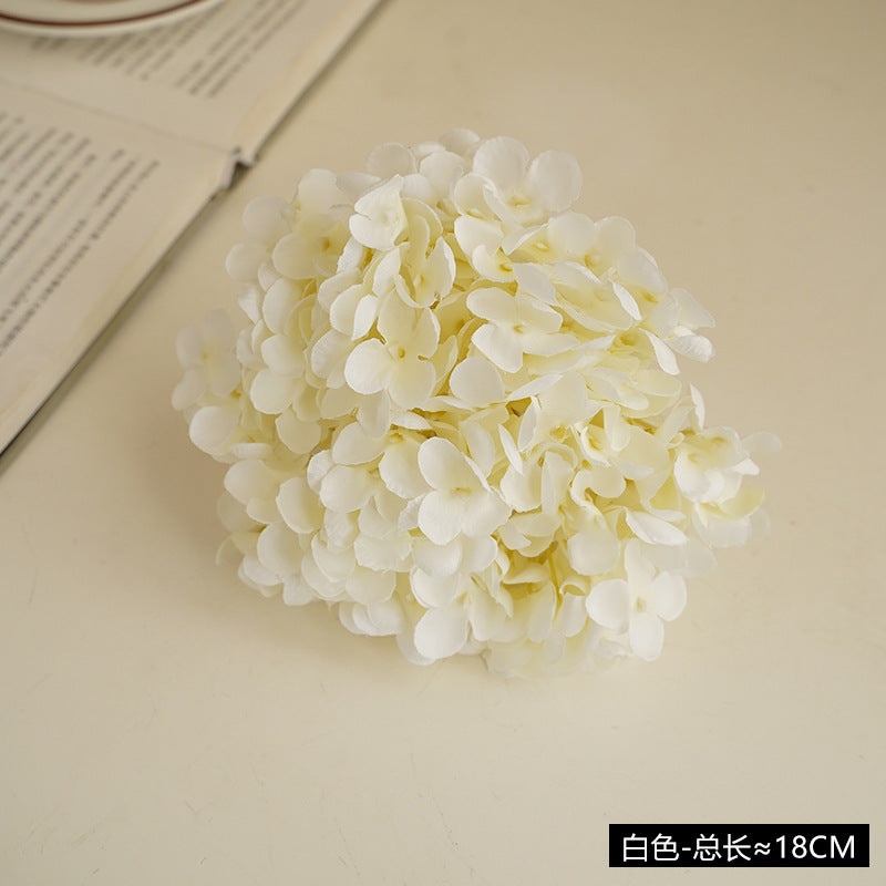 Realistic Hydrangea Flower Head - DIY Craft Supply for Wedding Decorations - 11 Branch Faux Floral Arrangement for Stunning Centerpieces