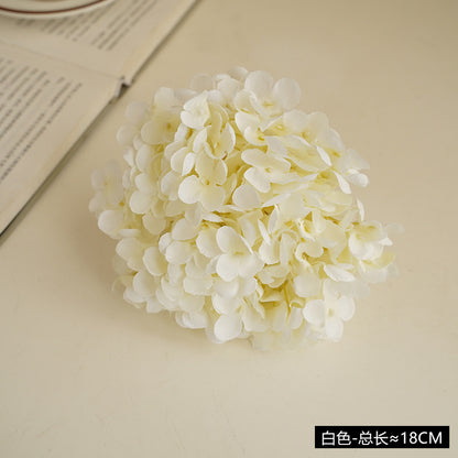 Realistic Hydrangea Flower Head - DIY Craft Supply for Wedding Decorations - 11 Branch Faux Floral Arrangement for Stunning Centerpieces